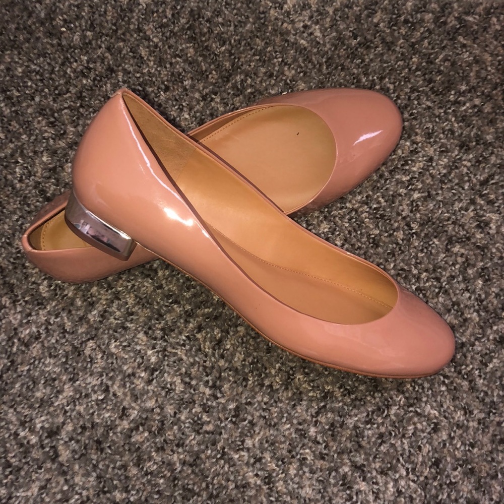 JCREW blush pink flats size 10